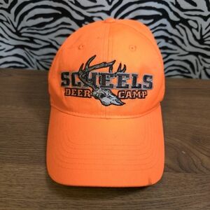 X AUC 0122 Thrifted Adjustable Scheel's Deer Camp Orange Hunting Hat GWOSLOO.19